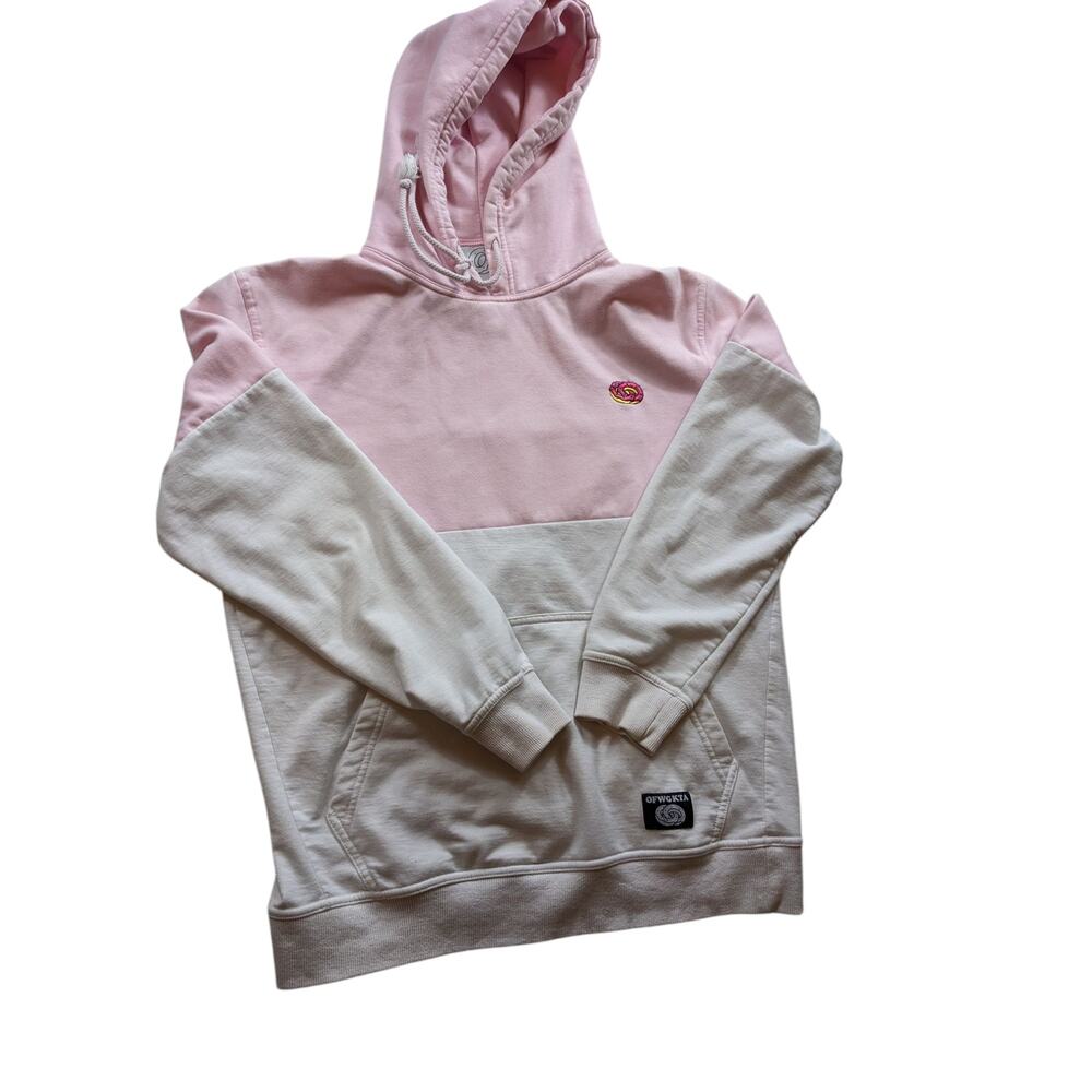 OFWGKTA Hoodie Mens Large Colorblock Streetwear Odd Future Donut Logo Sweatshirt - Picture 12 of 16